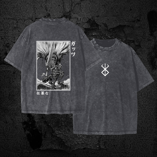 Berserk Oversized Snow Wash T-shirt 